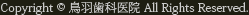Copyright c 羽鳥歯科医院 All Rights Reserved.